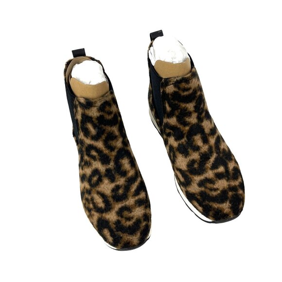B.O.C. Kara Womens Leopard Print Ankle Boots Size 6.5 Medium Faux Suede & Elasti - Picture 1 of 7